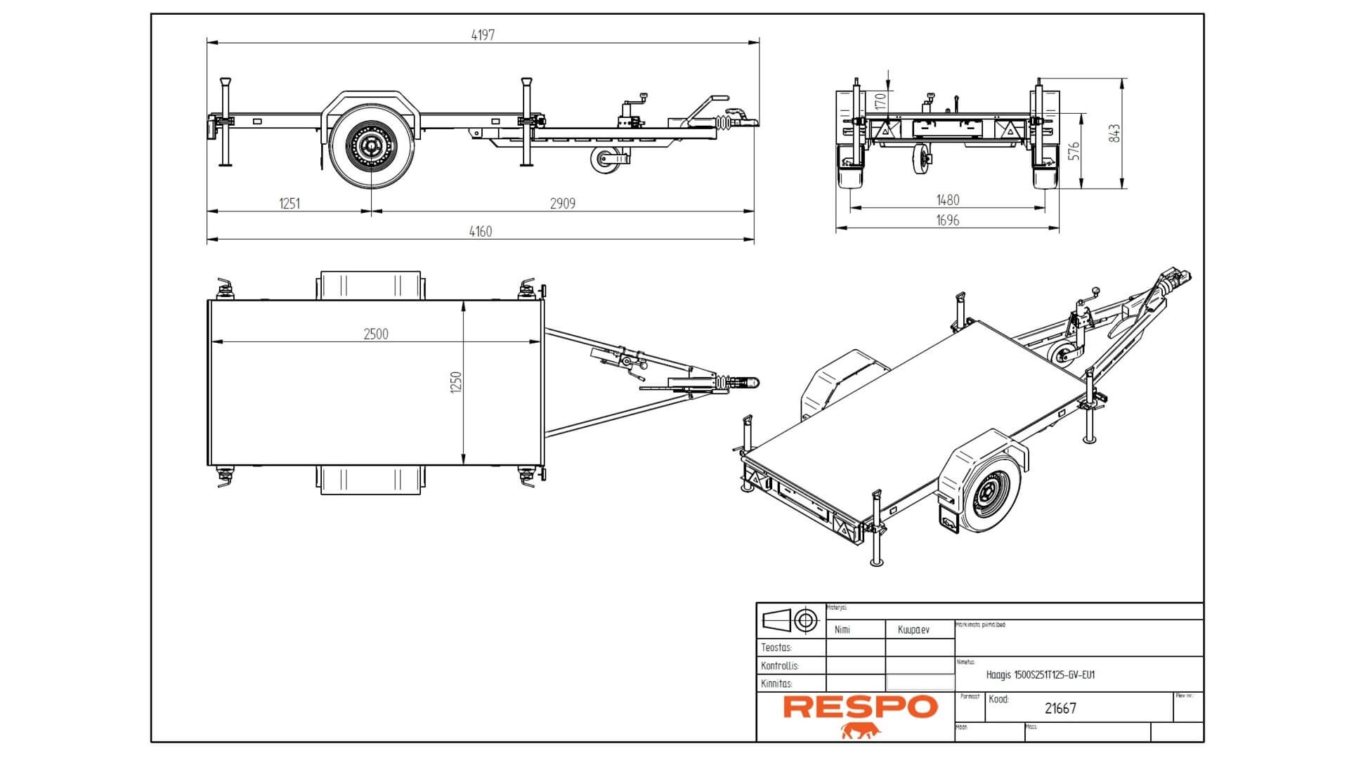 1500S251T125 Причепи-генератори